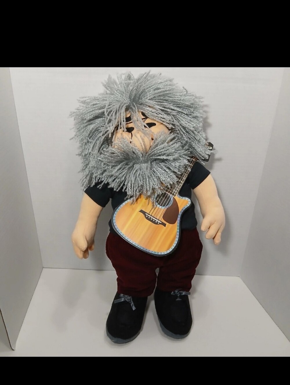 Vintage Jerry Garcia Gund Plush Doll Liquid Blue Grateful Dead w Tag Guitar 1998